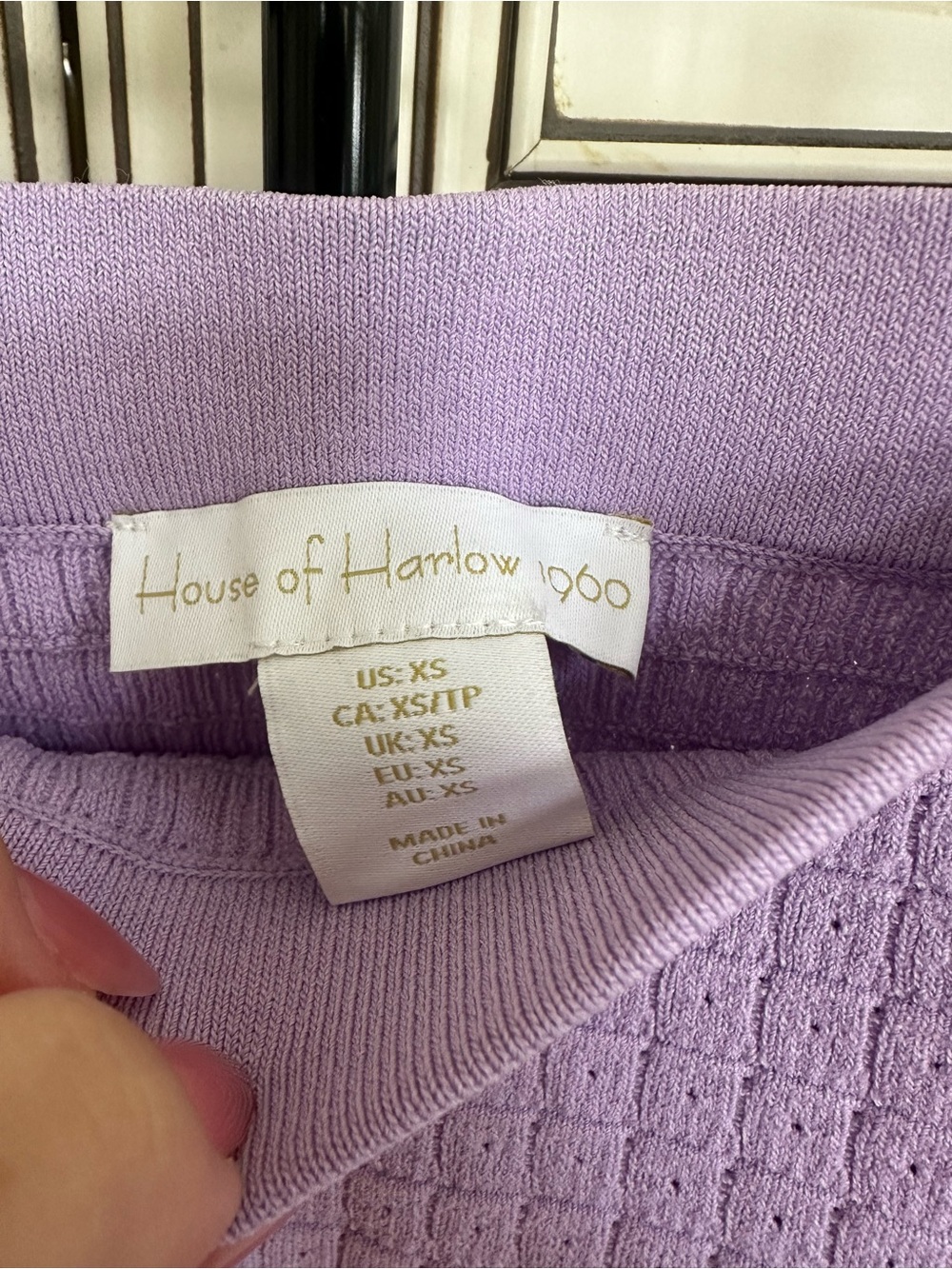House of Harlow 1960 Lavender Knit Polo Women's Two-Piece Size XS - Picture 7 of 7
